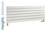 EU-EMAH-445-1200-W-TH - Eucotherm Mars Horizontal Flat Panel White Radiator H445mm X W1200mm EU-EMAH-445-1200-W-TH - Eucotherm Mars Horizontal Flat Panel White Radiator H445mm X W1200mm